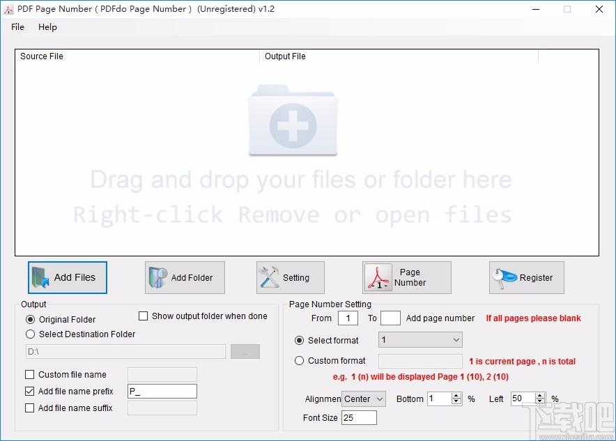 PDFdu Page Number,PDF页码添加,页码添加