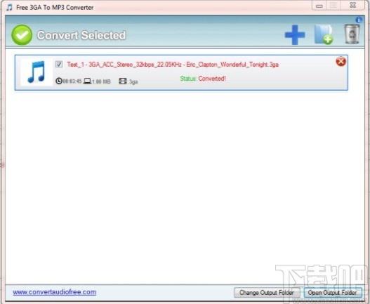 Free 3GA To MP3 Converter下载,音频转换工具,音频转换,格式转换