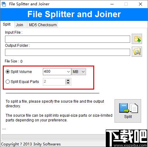 File Splitter and Joiner下载,文件拆分,文件管理