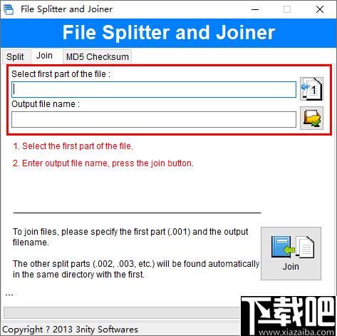 File Splitter and Joiner下载,文件拆分,文件管理