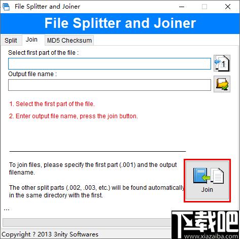 File Splitter and Joiner下载,文件拆分,文件管理